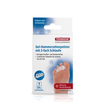 Σιλικόνη τζελ σφυροδακτυλίας 3πλού βρόγχου, one size, (1 τεμ)